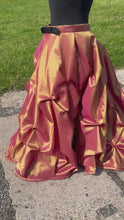 Load and play video in Gallery viewer, Ruched taffeta skirts