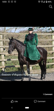 Load image into Gallery viewer, Sold. Green velvet side saddle habit