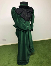 Load image into Gallery viewer, Sold. Green velvet side saddle habit