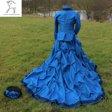Load image into Gallery viewer, SOLD -Royal blue taffeta outfit