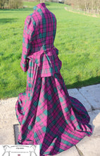 Load image into Gallery viewer, SALE - Burgundy tartan astride outfit