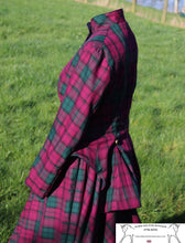 Load image into Gallery viewer, SALE - Burgundy tartan astride outfit