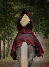 Load image into Gallery viewer, Reduced - Burgundy 1883 Riding Bodice for Astride
