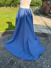 Load image into Gallery viewer, Blue check heavy skirt.
