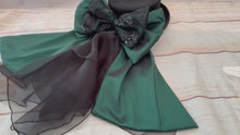 Load and play video in Gallery viewer, Green taffeta with black lace
