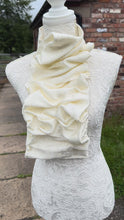 Load and play video in Gallery viewer, Ivory floral silk satin ruched stock
