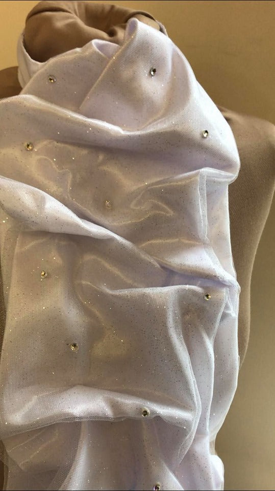 Ready ruched sparkly stock with preciosia dimante