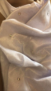 Ready ruched sparkly stock with preciosia dimante