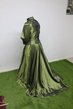 Load image into Gallery viewer, SOLD PENDING MEASUREMENTS =SALE - Green taffeta concours costume
