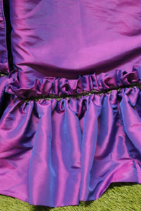SOLD  Purple taffeta Victorian ripple jacket and skirt concours costume
