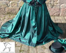 Load image into Gallery viewer, Green taffeta adult / horse skirt
