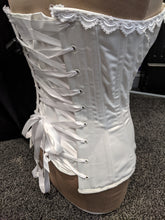 Load image into Gallery viewer, SALE - WHITE SATIN CORSET
