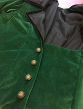 Load image into Gallery viewer, Green velvet side saddle habit

