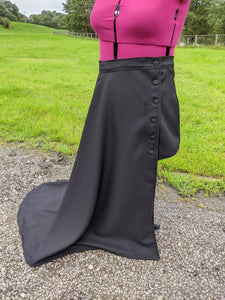 Black side saddle apron