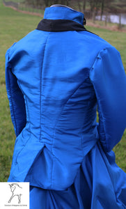SOLD -Royal blue taffeta outfit