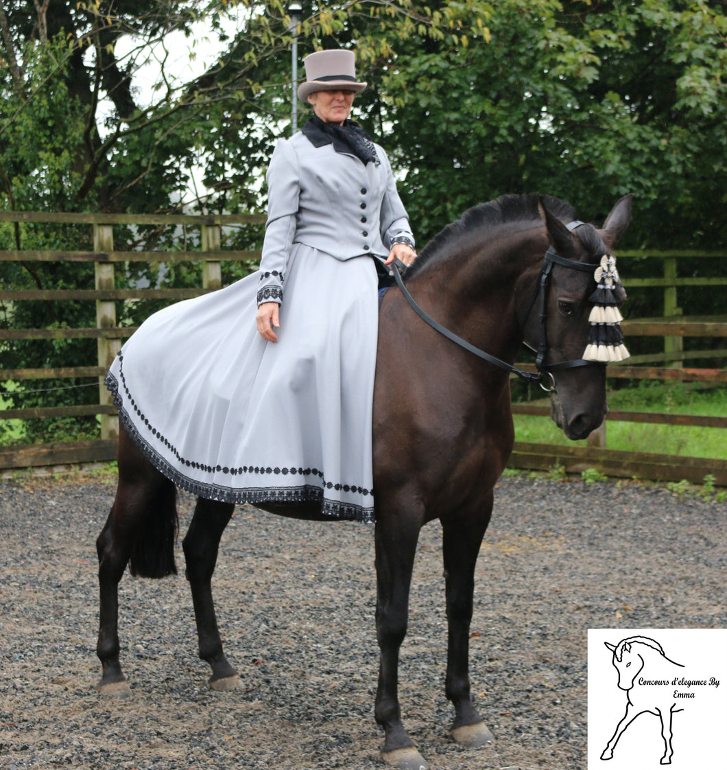 Grey wool look outfit