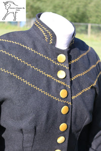SALE -Black and mustard concours costume