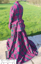 Load image into Gallery viewer, Burgundy tartan astride outfit
