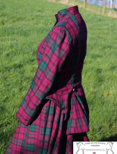 Load image into Gallery viewer, Burgundy tartan astride outfit
