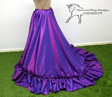 Load image into Gallery viewer, SOLD  Purple taffeta Victorian ripple jacket and skirt concours costume
