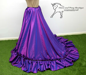 SOLD  Purple taffeta Victorian ripple jacket and skirt concours costume